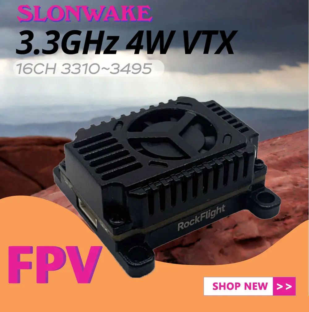 SLONWAKE FPV 3.3G 16CH 4000mW  - огляд і ціна Drone Receiver