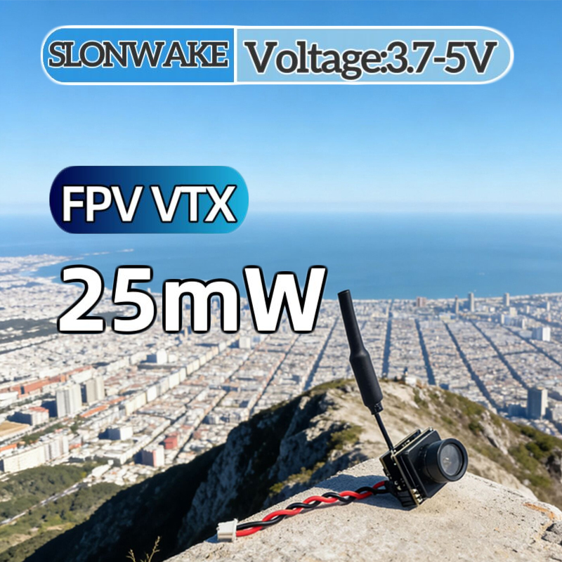 SLONWAKE FPV 25mW power simula - огляд і ціна Drone Camera