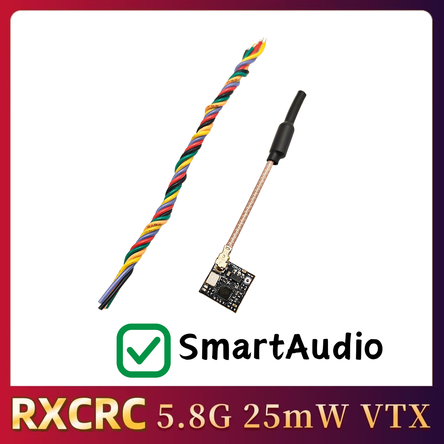 RXCRC 5.8GHz 48CH FPV 25mW Ana - огляд і ціна Drone Receiver