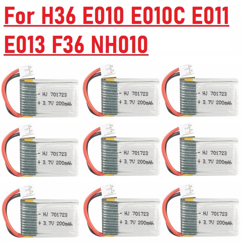 1-20pcs 3.7v 200mah 701723 LIP - огляд і ціна Eachine Drone E010